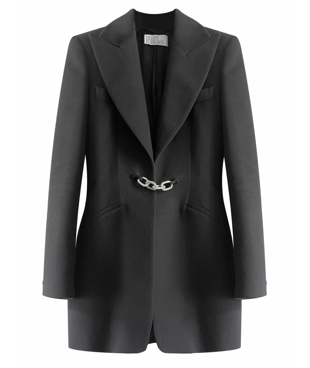 GIUSEPPE DI MORABITO Черный хлопковый жакет/пиджак, фото 1
