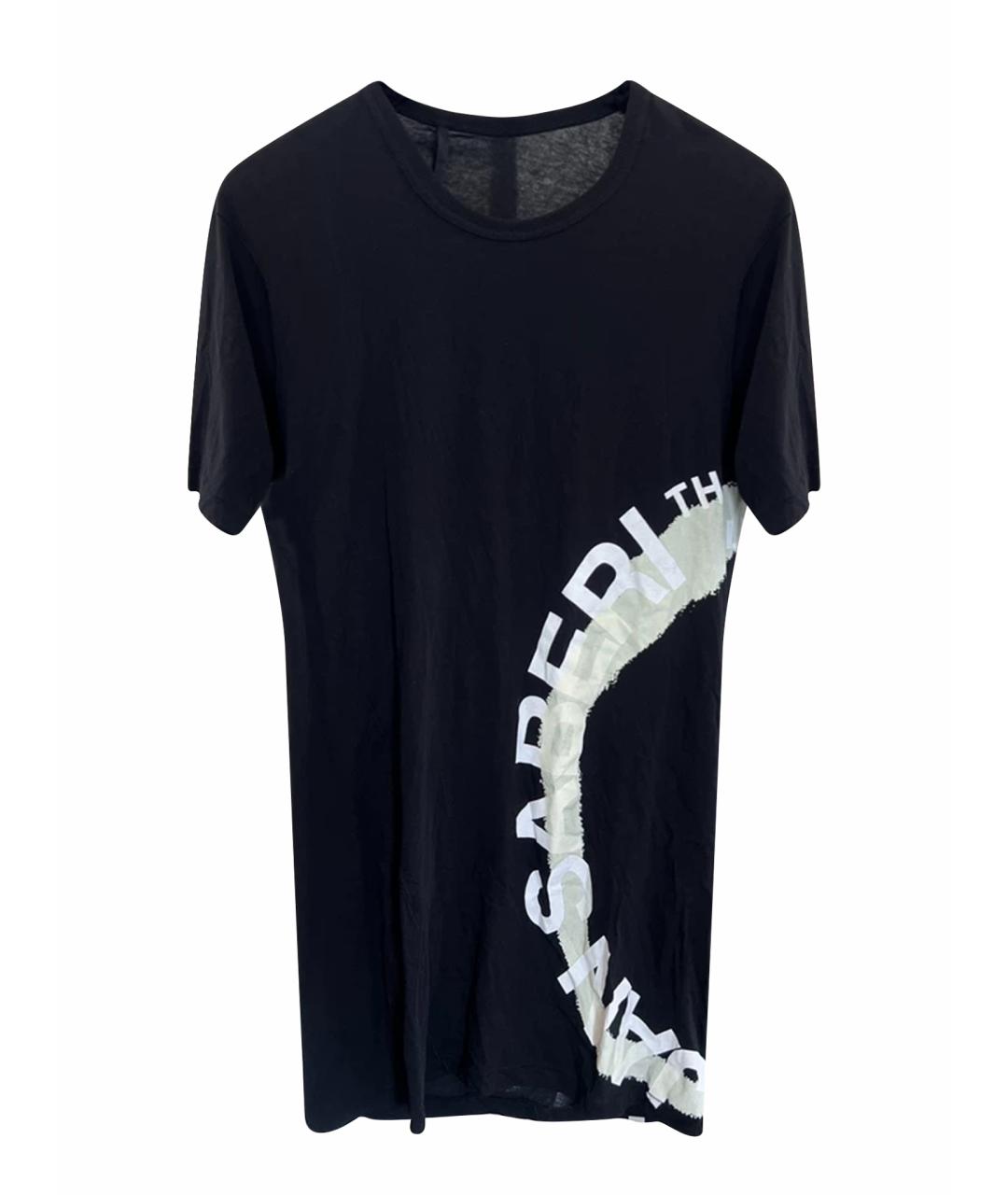 11 BY BORIS BIDJAN SABERI Черная хлопковая футболка, фото 1