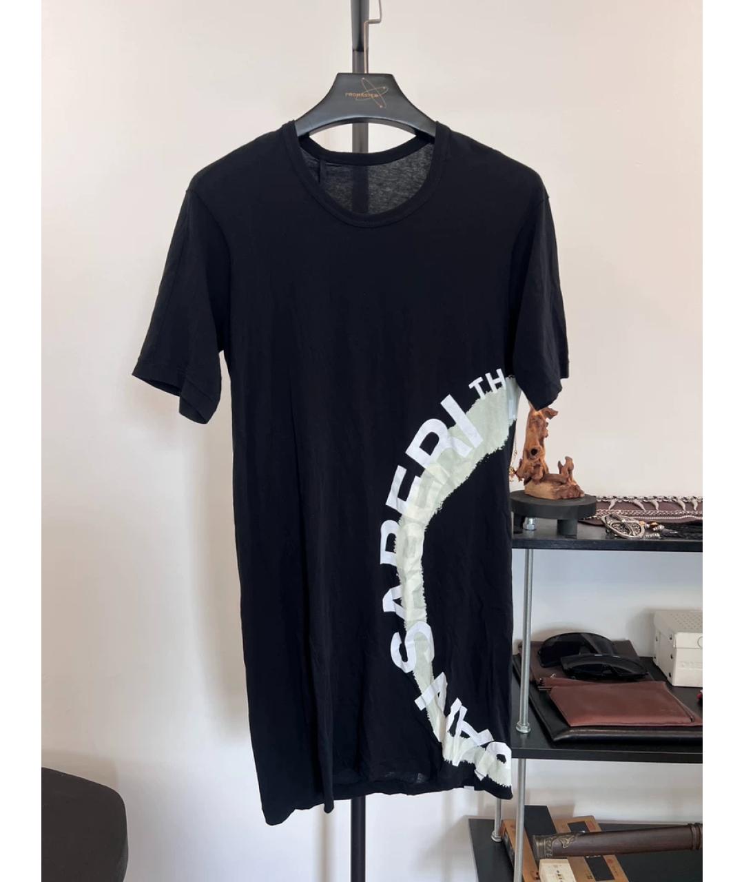 11 BY BORIS BIDJAN SABERI Черная хлопковая футболка, фото 7