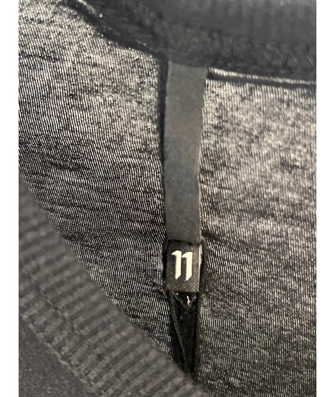 11 BY BORIS BIDJAN SABERI Черная хлопковая футболка, фото 5