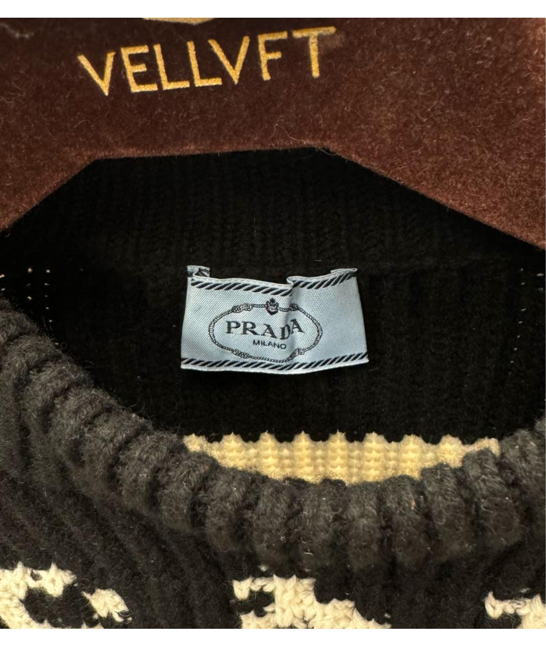 PRADA Черный кашемировый джемпер / свитер, фото 3