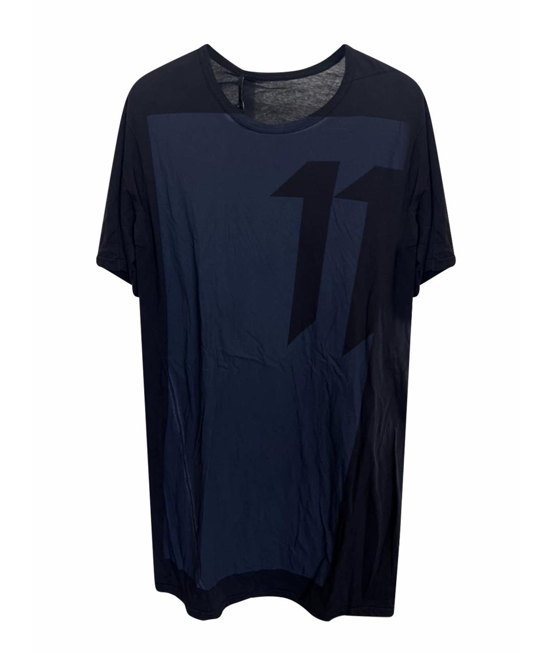 11 BY BORIS BIDJAN SABERI Черная хлопковая футболка, фото 1