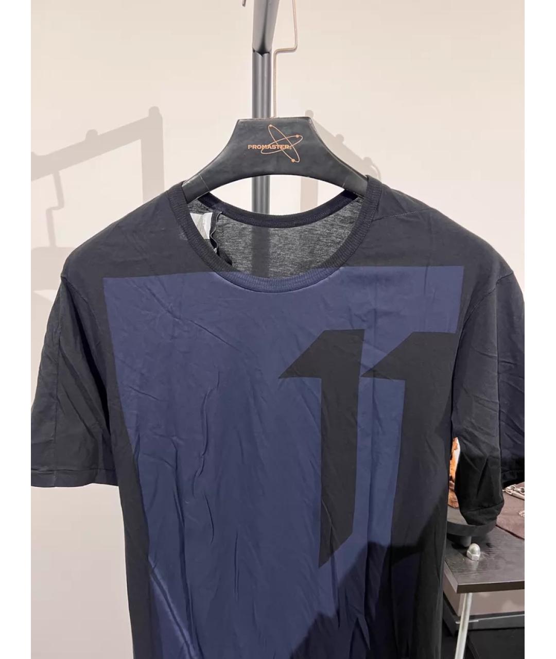 11 BY BORIS BIDJAN SABERI Черная хлопковая футболка, фото 3