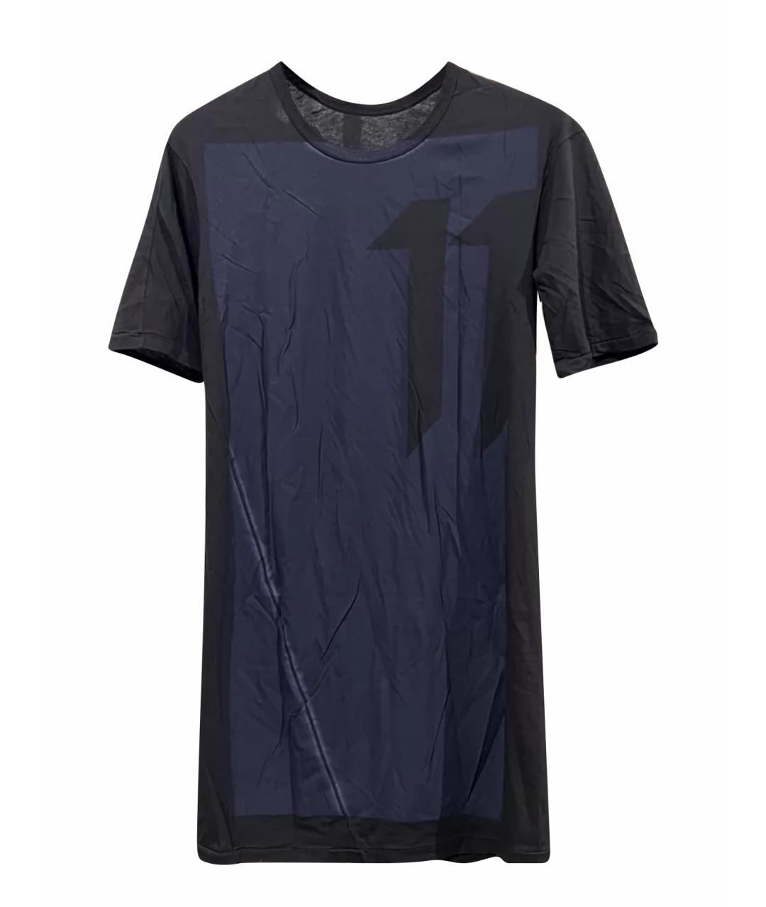 11 BY BORIS BIDJAN SABERI Черная хлопковая футболка, фото 1