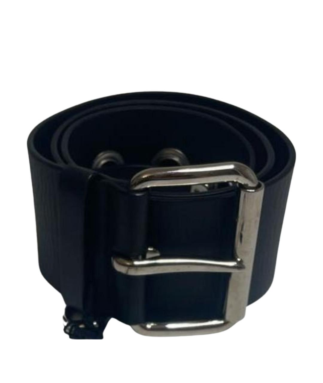 ERMANNO SCERVINO Черный кожаный ремень, фото 1