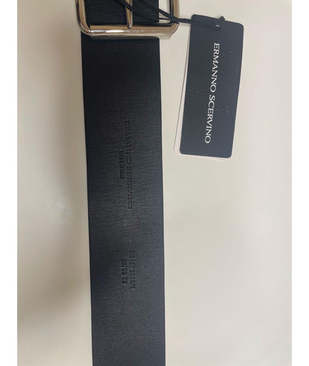 ERMANNO SCERVINO Черный кожаный ремень, фото 3