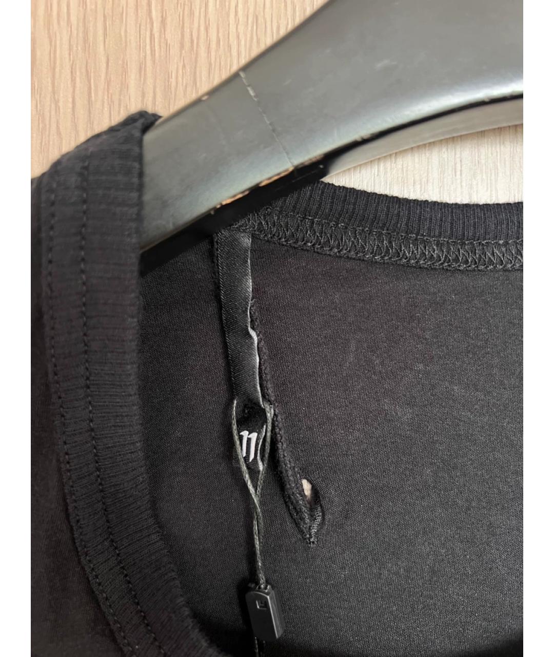 11 BY BORIS BIDJAN SABERI Черная хлопковая футболка, фото 5