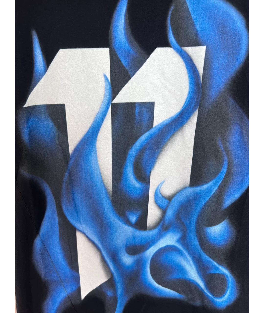 11 BY BORIS BIDJAN SABERI Черная хлопковая футболка, фото 3