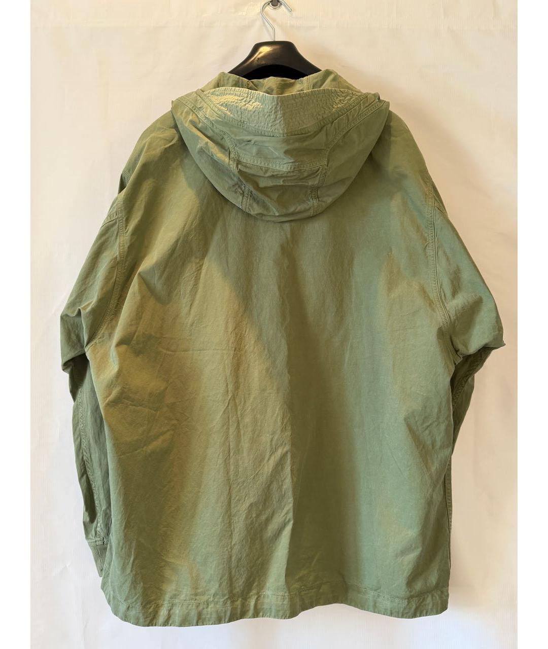 STONE ISLAND Зеленая хлопко-эластановая куртка, фото 2