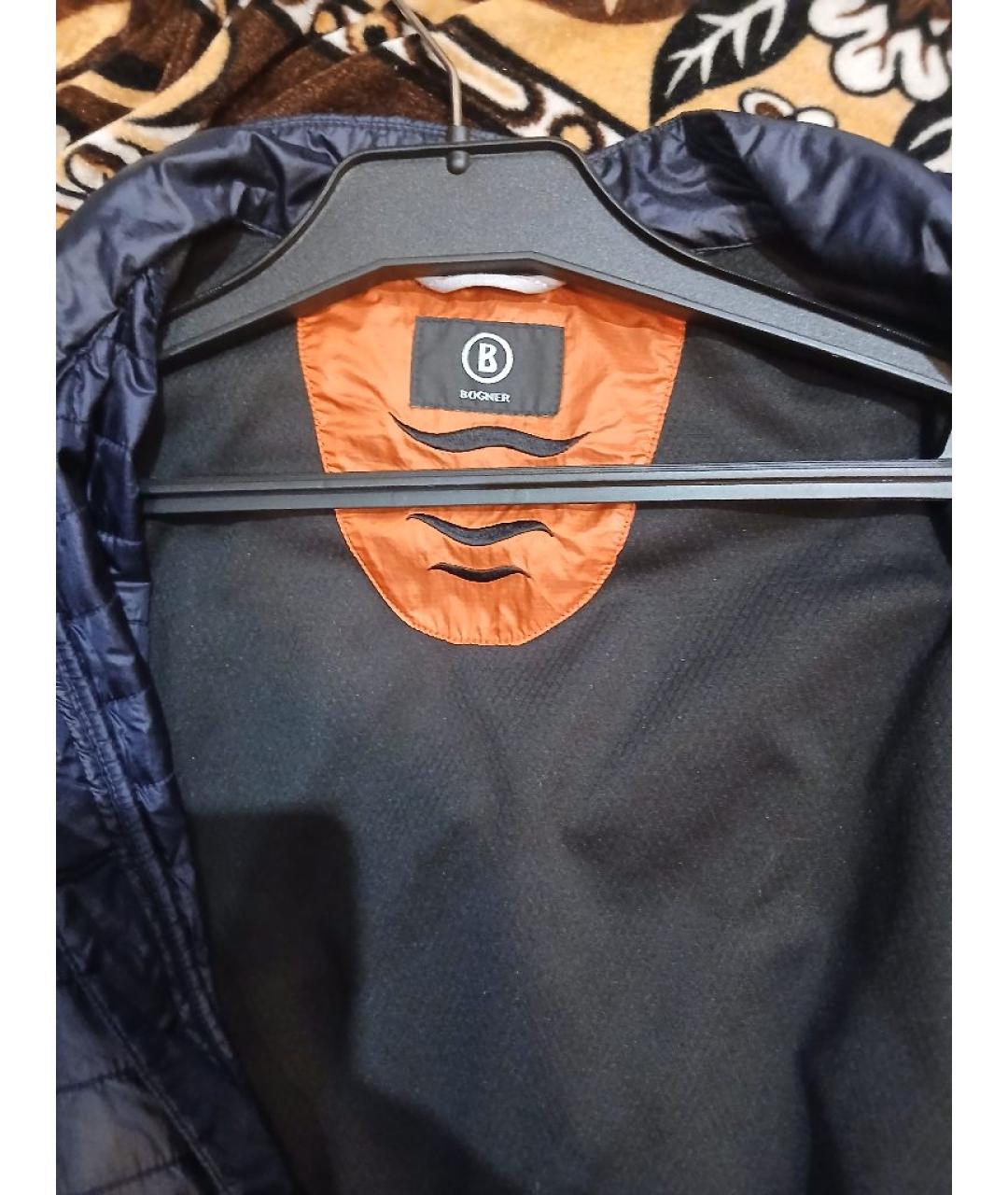 BOGNER Темно-синяя хлопковая куртка, фото 3