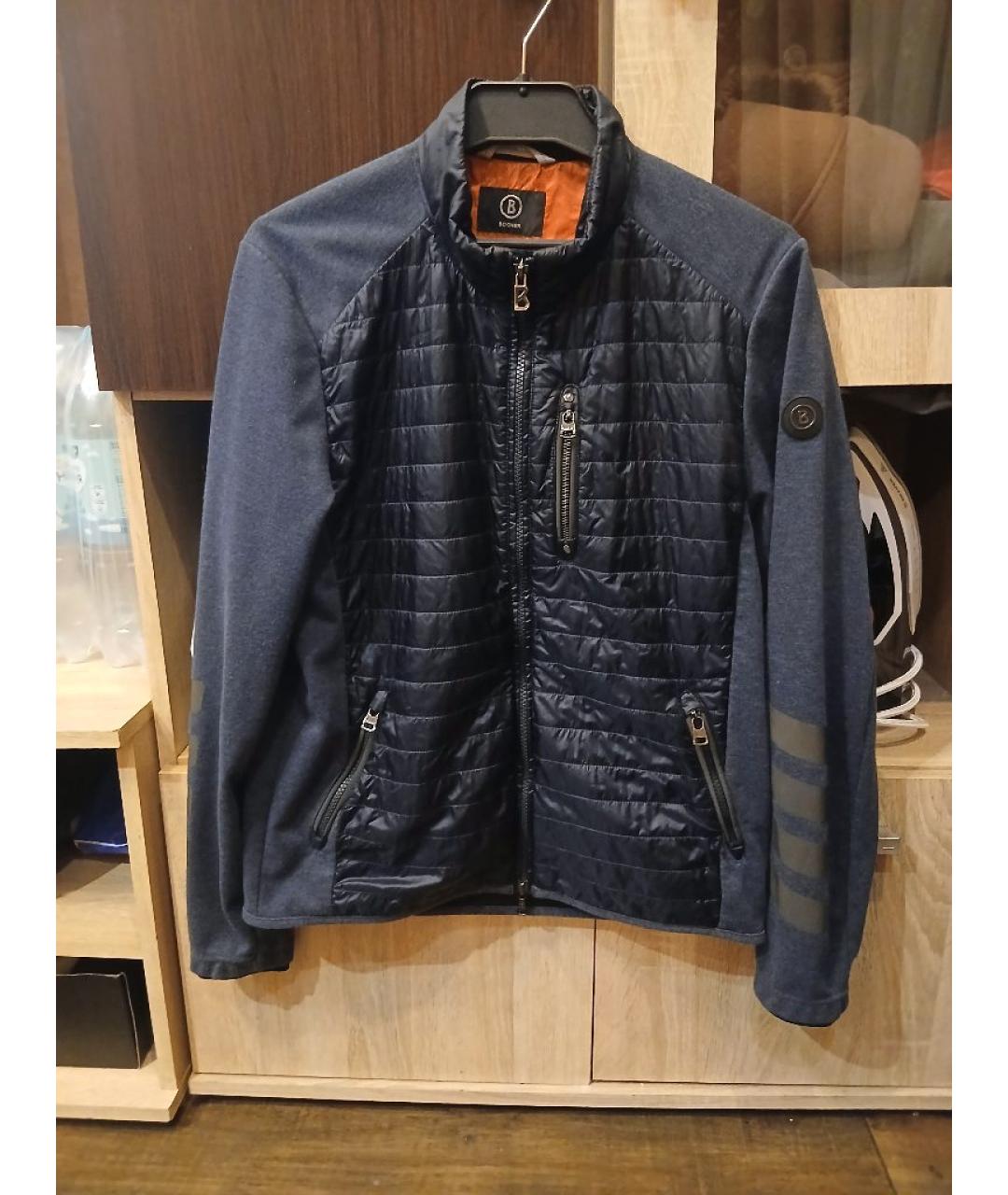 BOGNER Темно-синяя хлопковая куртка, фото 5