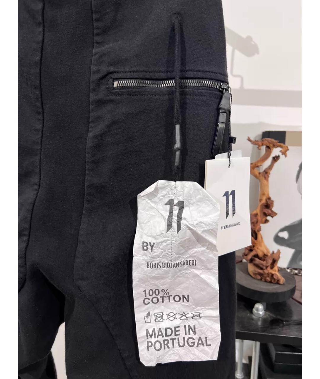 11 BY BORIS BIDJAN SABERI Черные спортивные брюки и шорты, фото 4