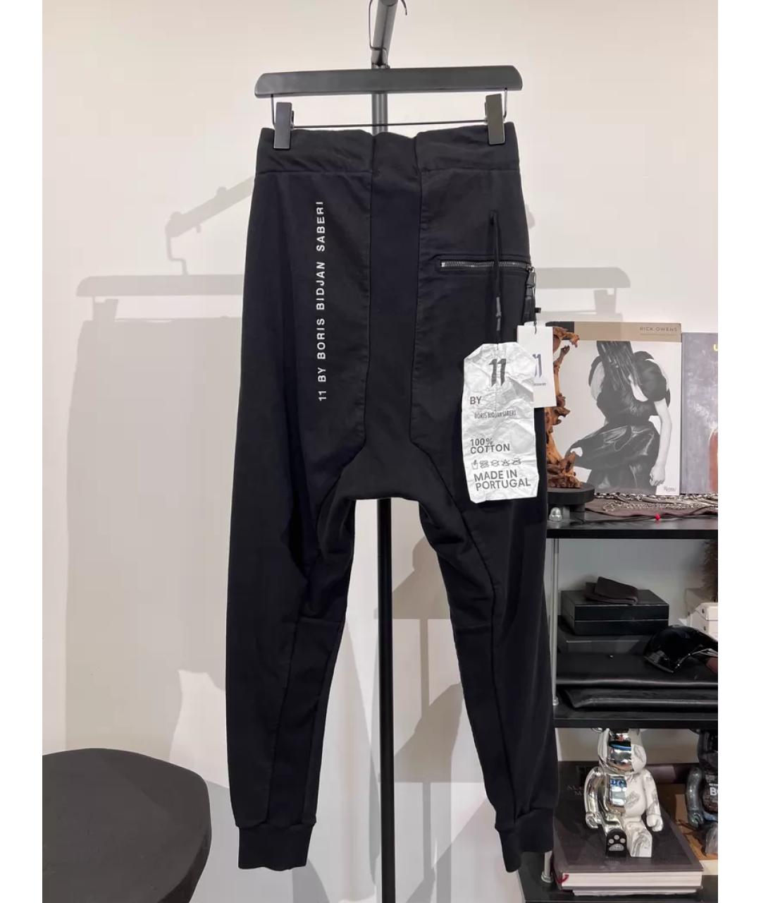 11 BY BORIS BIDJAN SABERI Черные спортивные брюки и шорты, фото 9