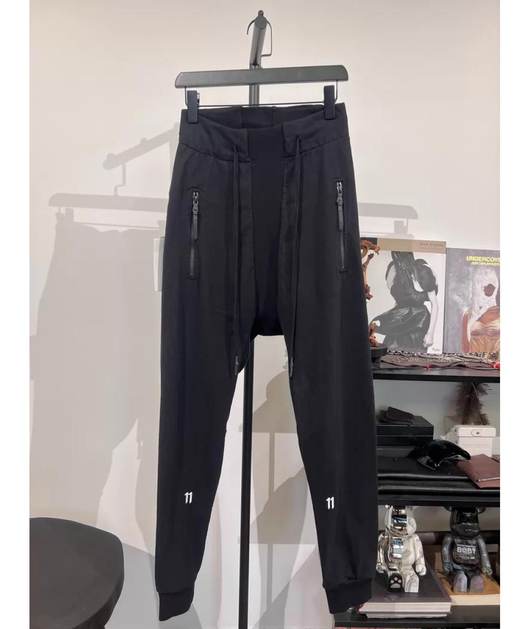 11 BY BORIS BIDJAN SABERI Черные спортивные брюки и шорты, фото 10