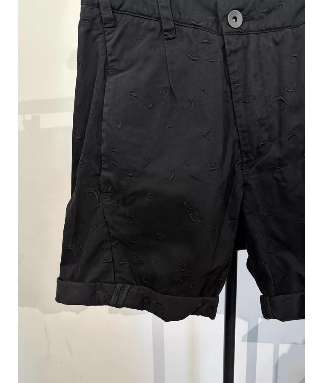 11 BY BORIS BIDJAN SABERI Черные хлопковые шорты, фото 7