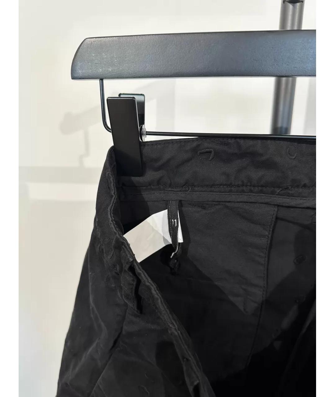 11 BY BORIS BIDJAN SABERI Черные хлопковые шорты, фото 8