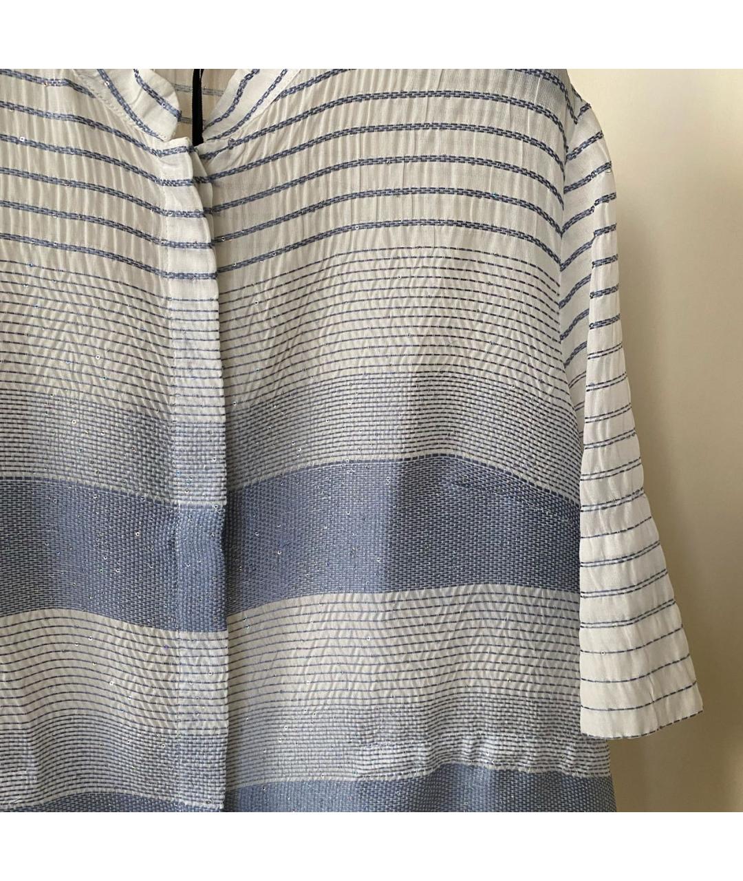 LES COPAINS Белая хлопковая блузы, фото 4