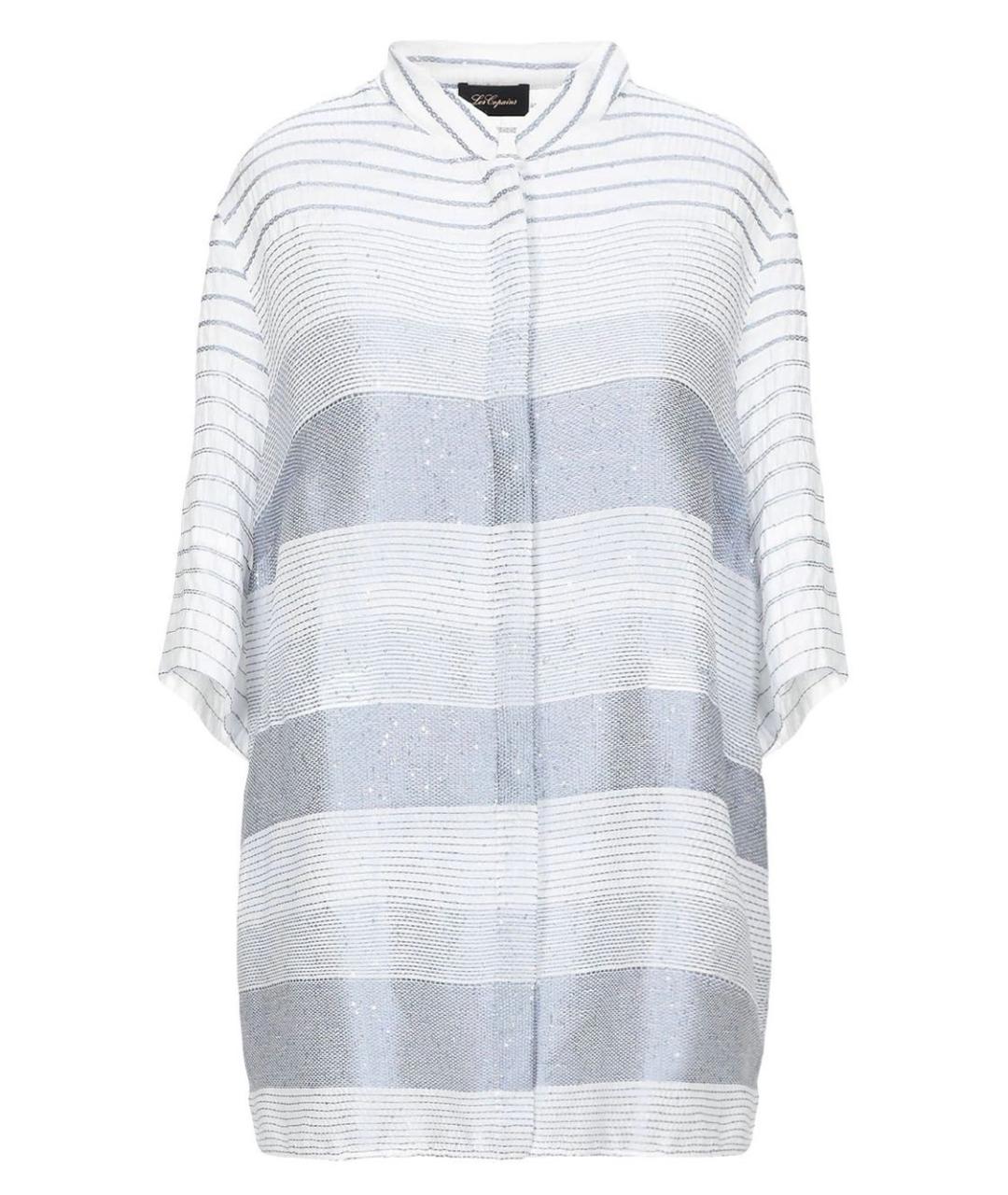 LES COPAINS Белая хлопковая блузы, фото 9