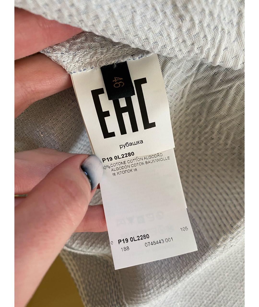 LES COPAINS Белая хлопковая блузы, фото 6