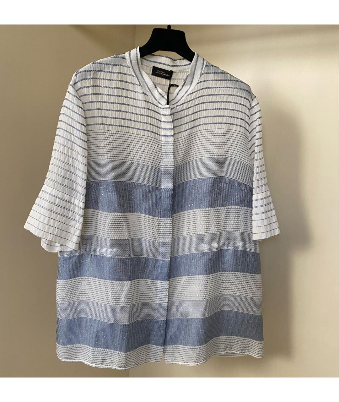 LES COPAINS Белая хлопковая блузы, фото 3