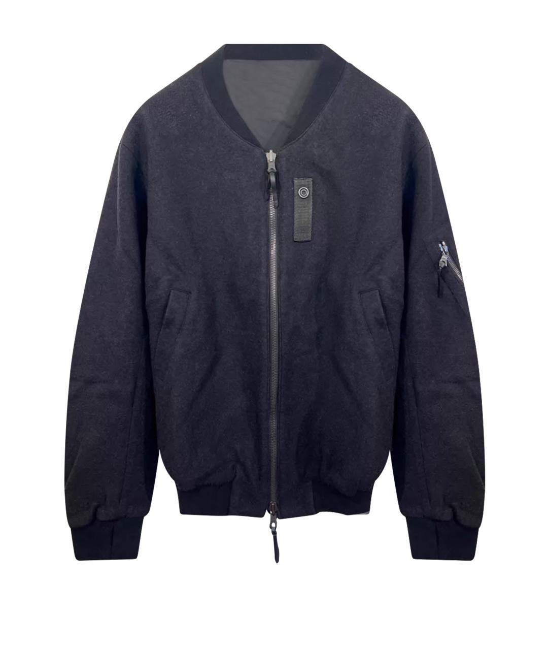 11 BY BORIS BIDJAN SABERI Черная шерстяная куртка, фото 1