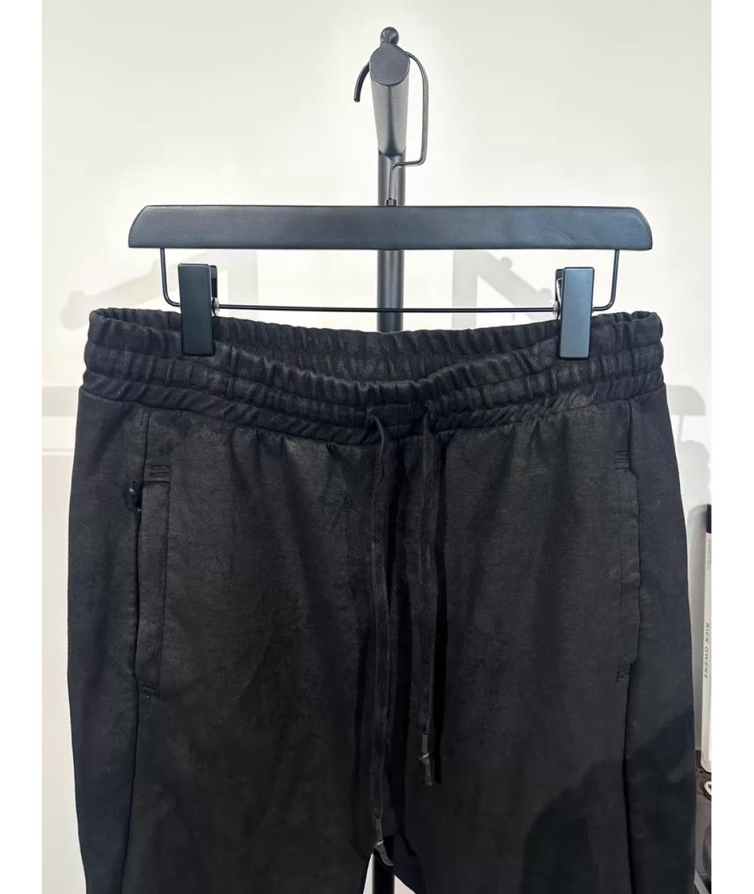 11 BY BORIS BIDJAN SABERI Черные повседневные брюки, фото 4