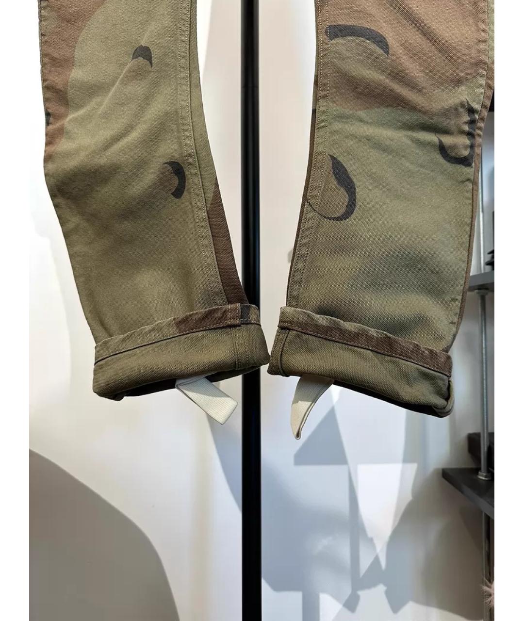11 BY BORIS BIDJAN SABERI Хаки повседневные брюки, фото 6