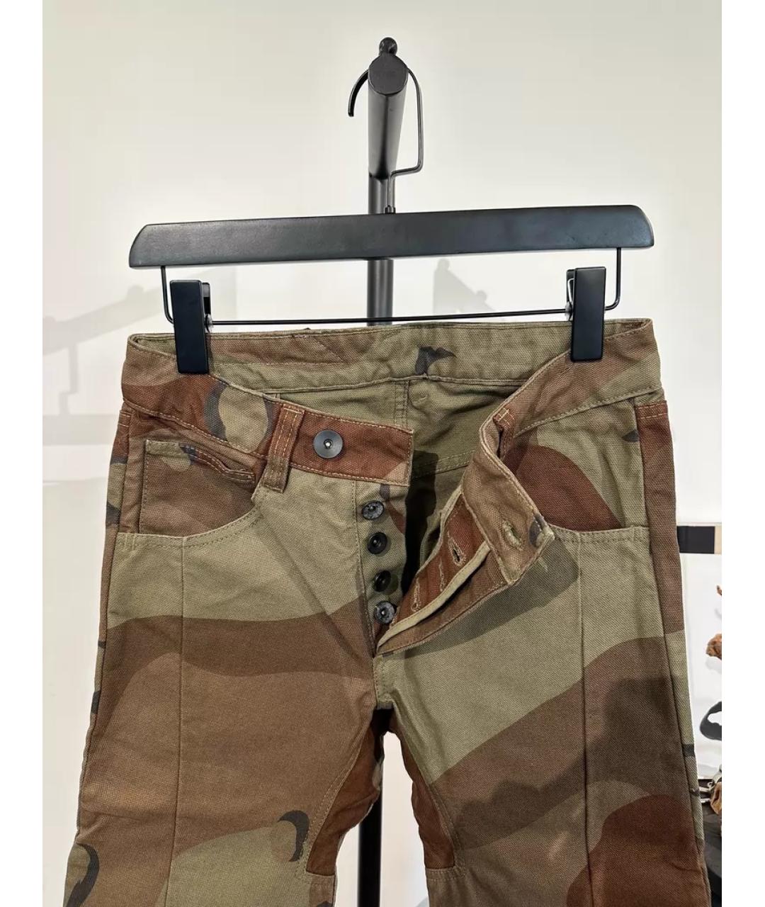 11 BY BORIS BIDJAN SABERI Хаки повседневные брюки, фото 2