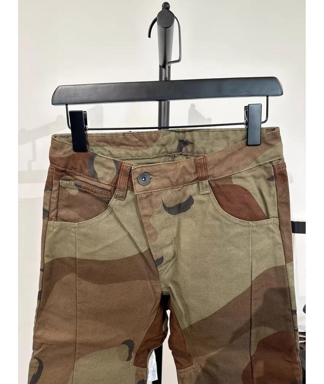 11 BY BORIS BIDJAN SABERI Хаки повседневные брюки, фото 3