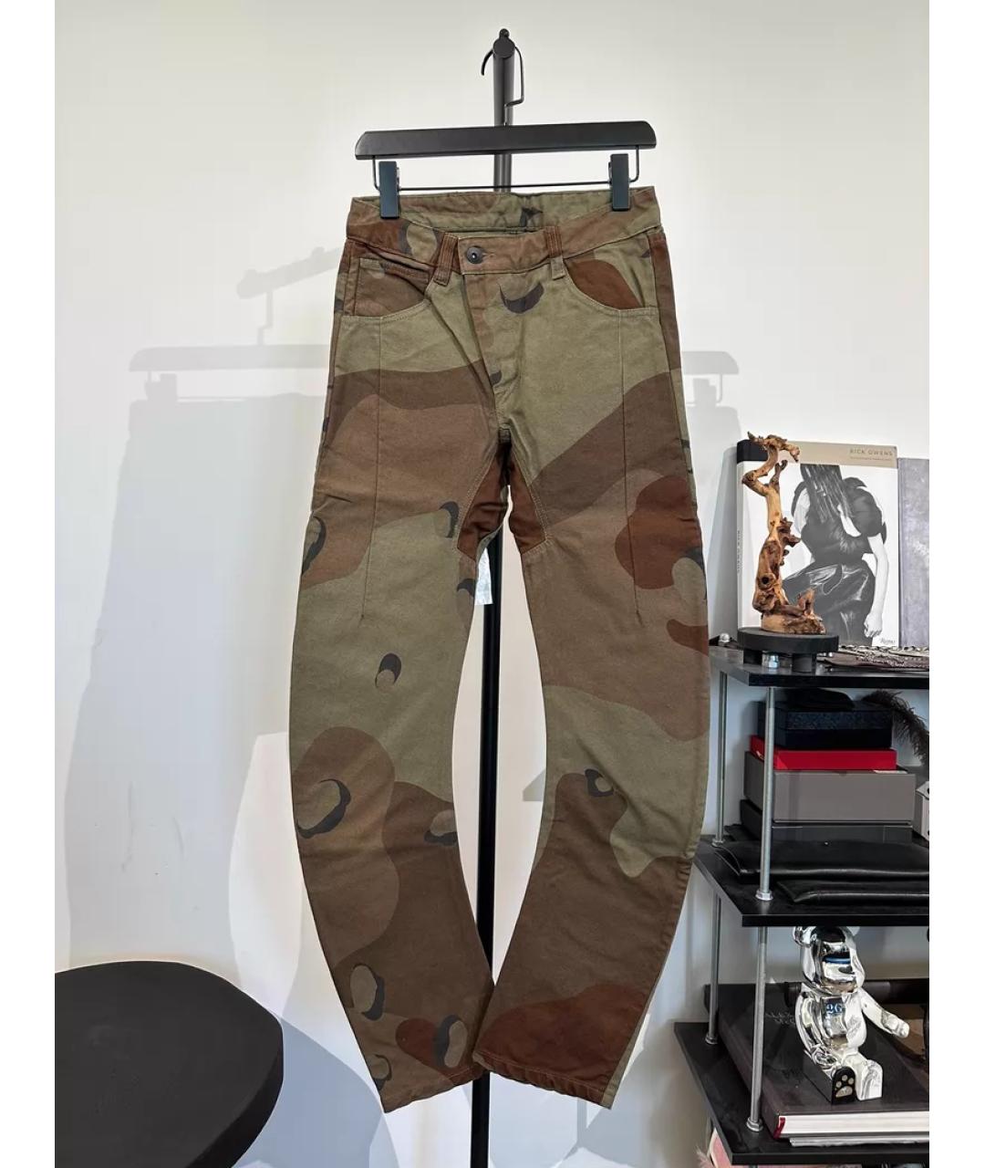 11 BY BORIS BIDJAN SABERI Хаки повседневные брюки, фото 10