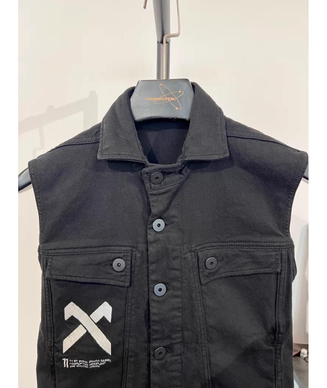 BORIS BIDJAN Черный деним жилет, фото 2