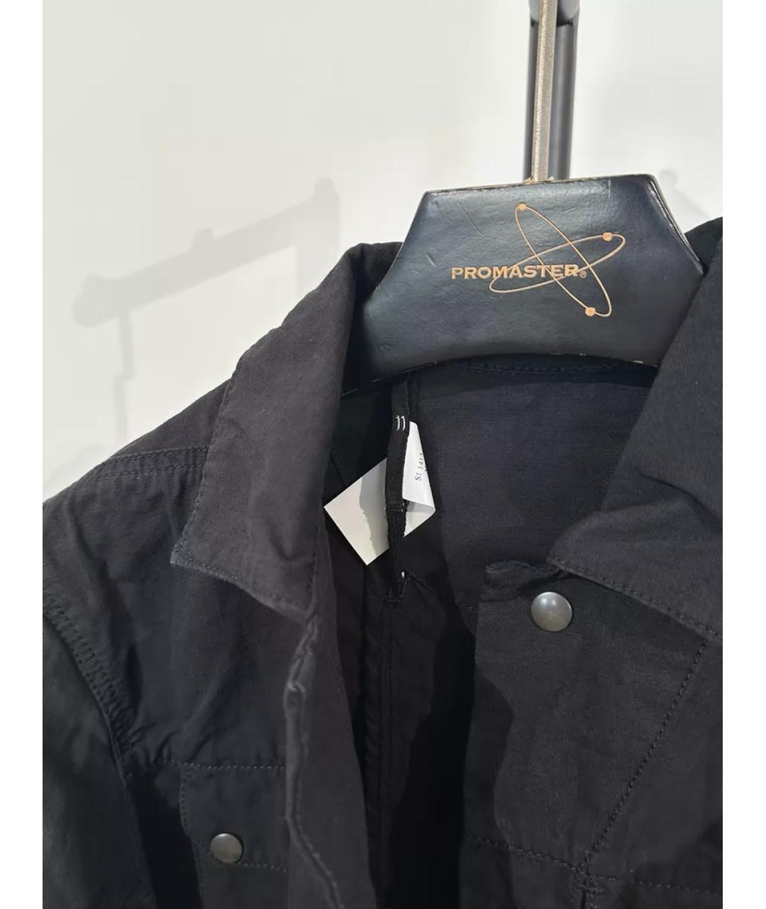 11 BY BORIS BIDJAN SABERI Черная хлопковая куртка, фото 7