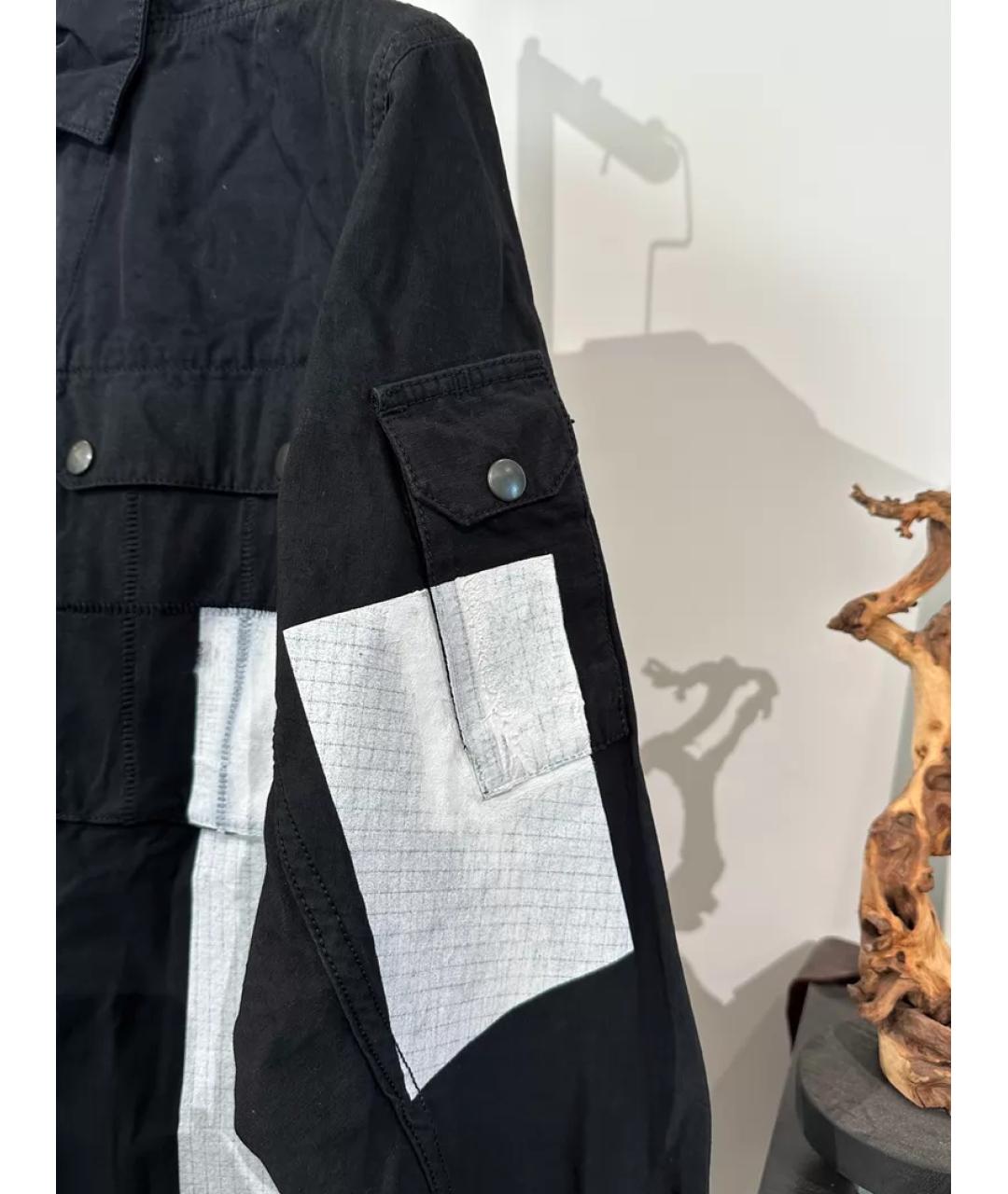 11 BY BORIS BIDJAN SABERI Черная хлопковая куртка, фото 6