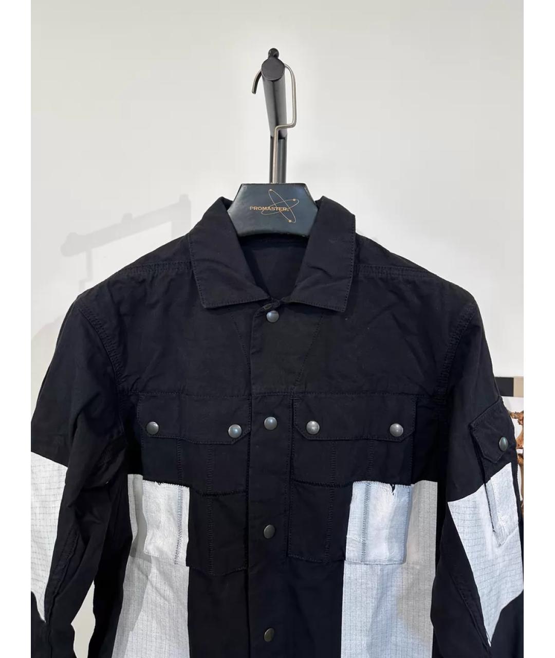 11 BY BORIS BIDJAN SABERI Черная хлопковая куртка, фото 3