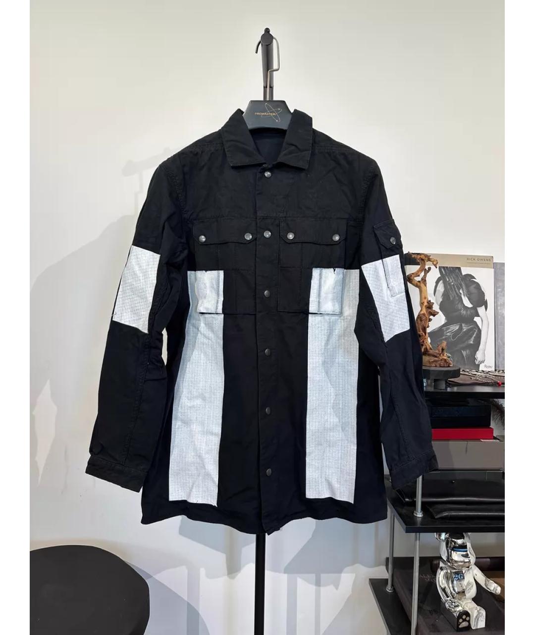 11 BY BORIS BIDJAN SABERI Черная хлопковая куртка, фото 9