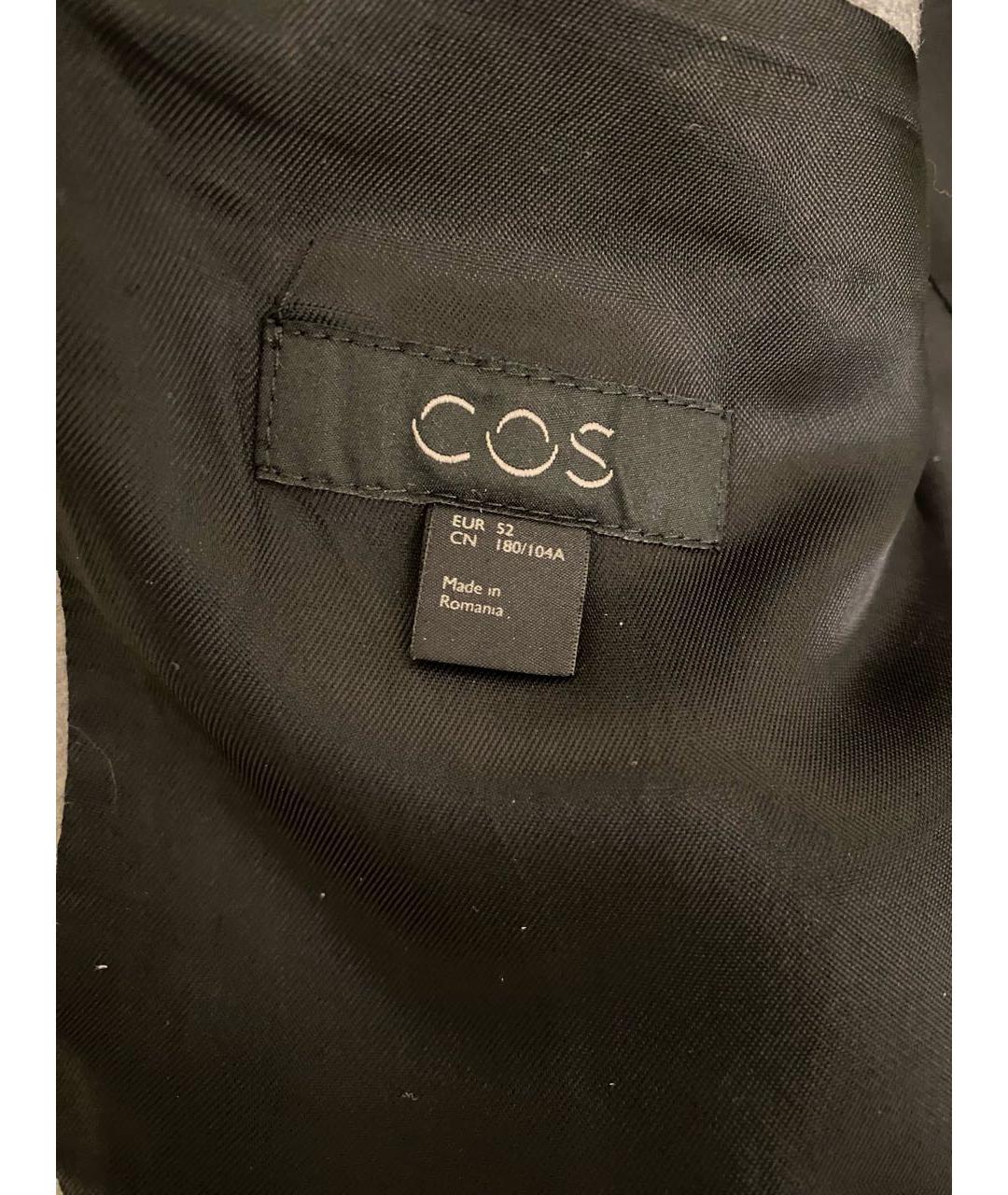 COS Серое шерстяное пальто, фото 6