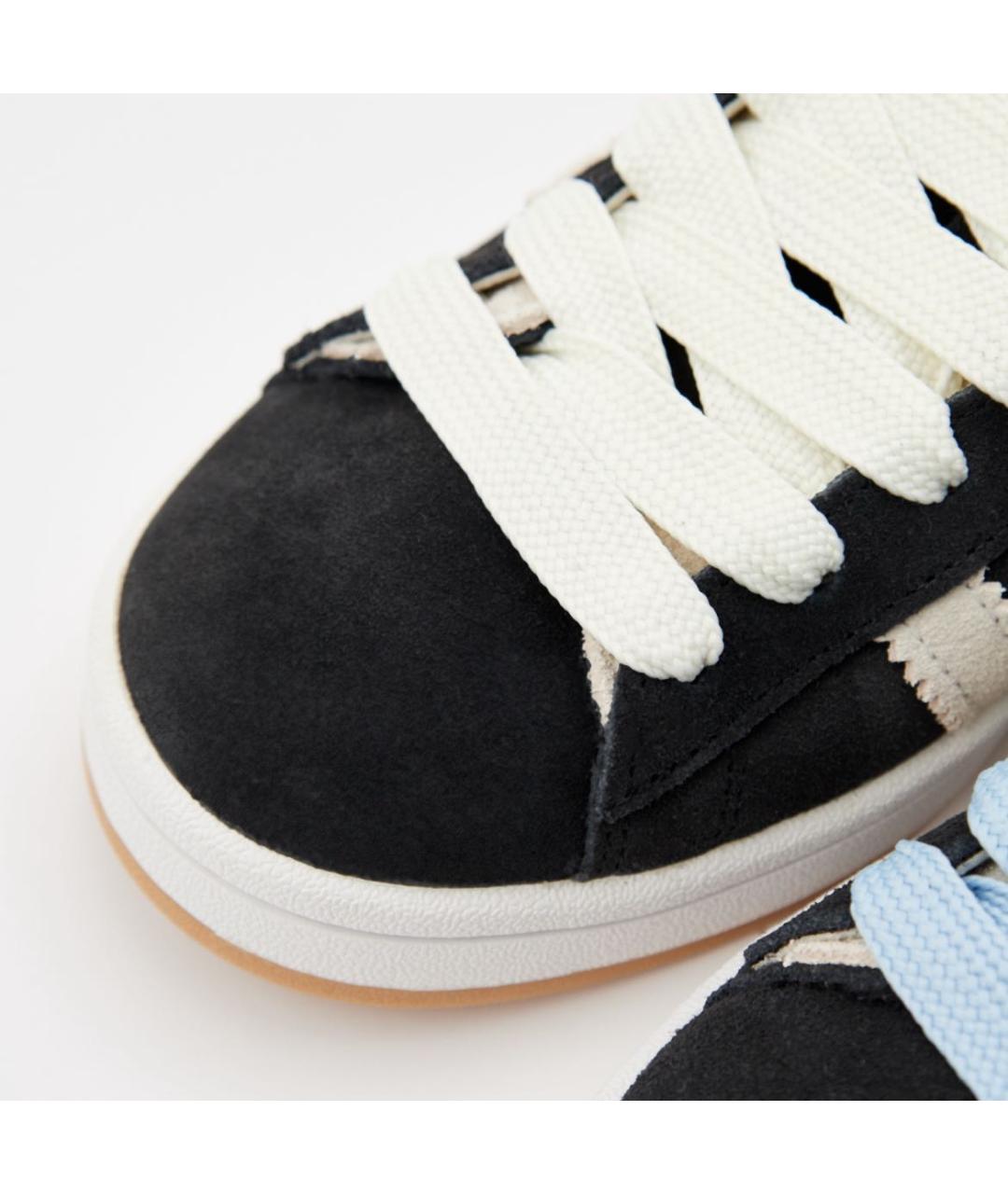 ADIDAS Черные замшевые кроссовки, фото 4