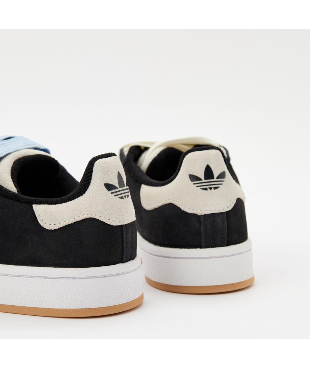 ADIDAS Черные замшевые кроссовки, фото 3