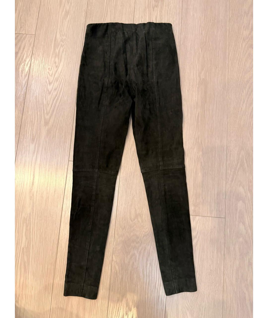 RALPH LAUREN Хаки замшевые брюки узкие, фото 2