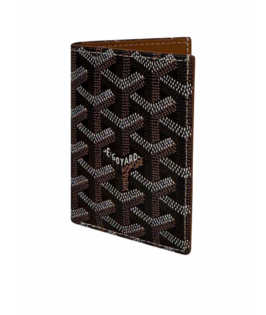 GOYARD Коричневый кожаный кардхолдер, фото 1