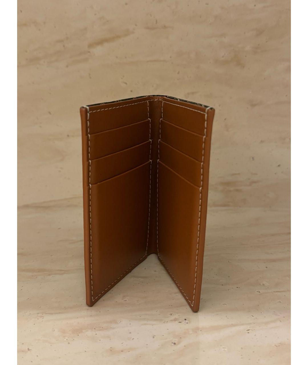 GOYARD Коричневый кожаный кардхолдер, фото 3