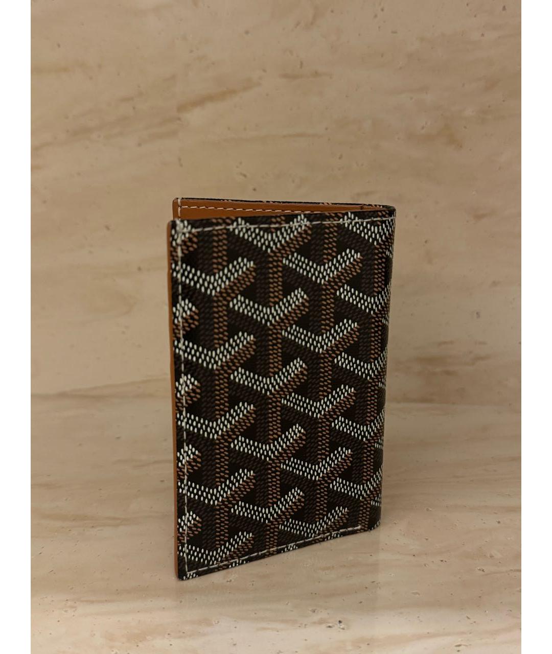 GOYARD Коричневый кожаный кардхолдер, фото 5