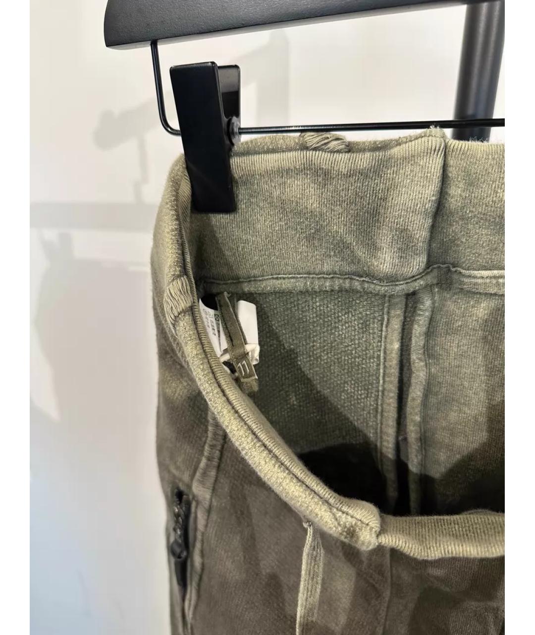 11 BY BORIS BIDJAN SABERI Хаки повседневные брюки, фото 8