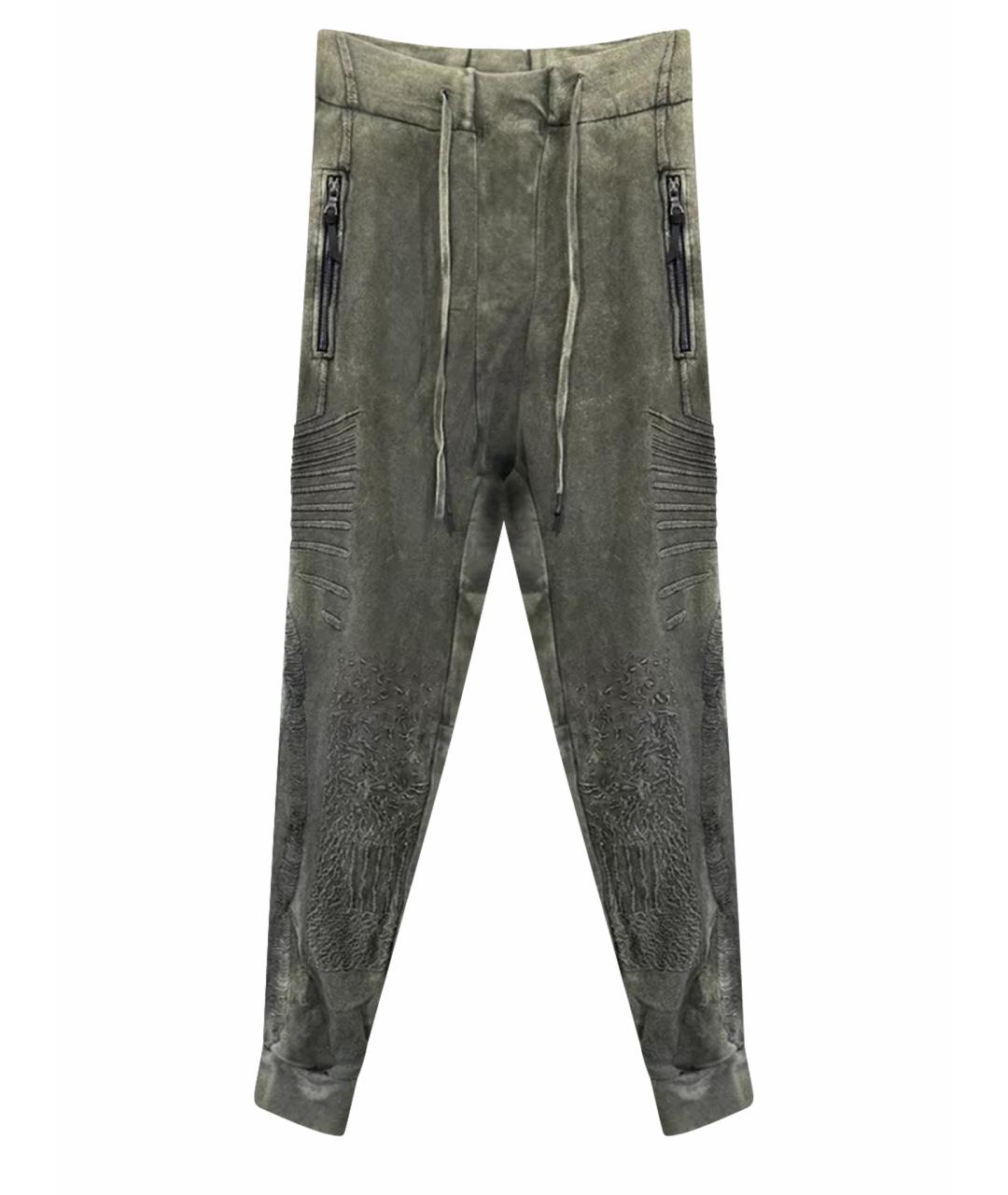 11 BY BORIS BIDJAN SABERI Хаки повседневные брюки, фото 1