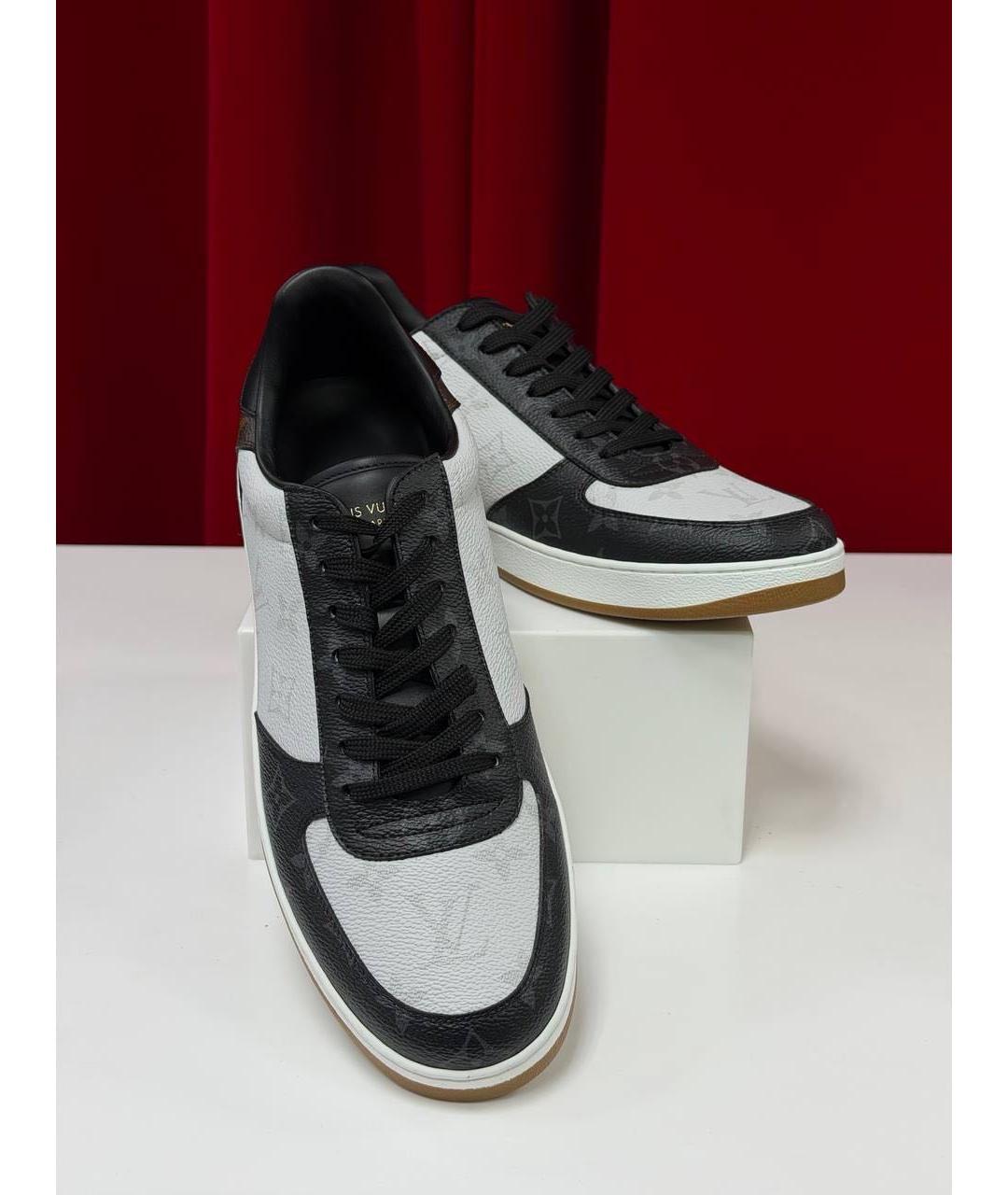 LOUIS VUITTON Белые кожаные низкие кроссовки / кеды, фото 3