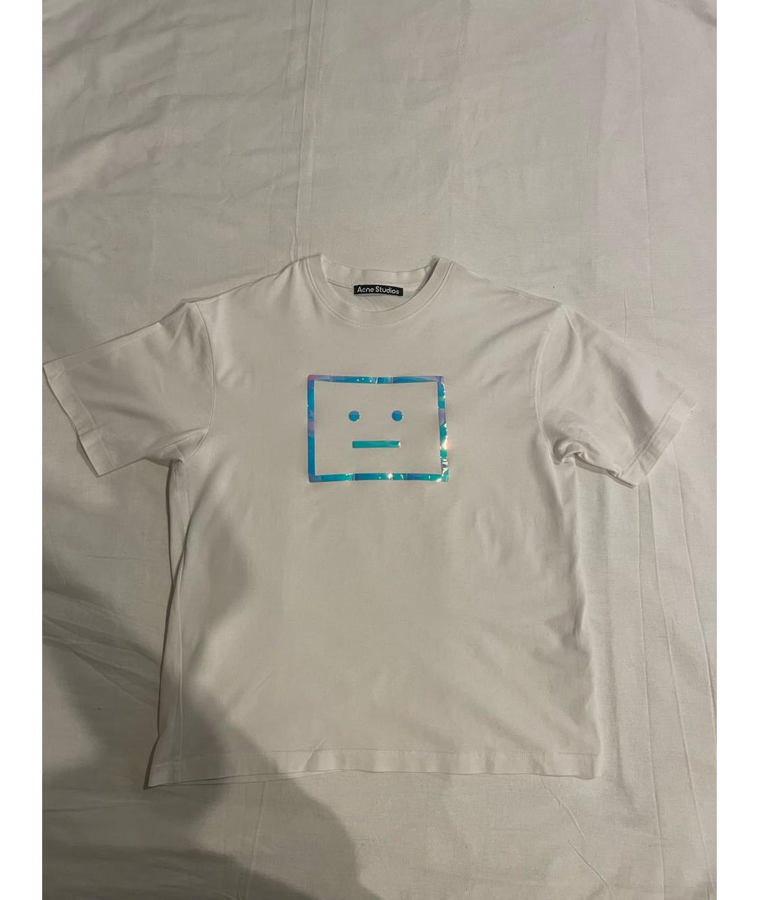 ACNE STUDIOS Белая хлопковая футболка, фото 5