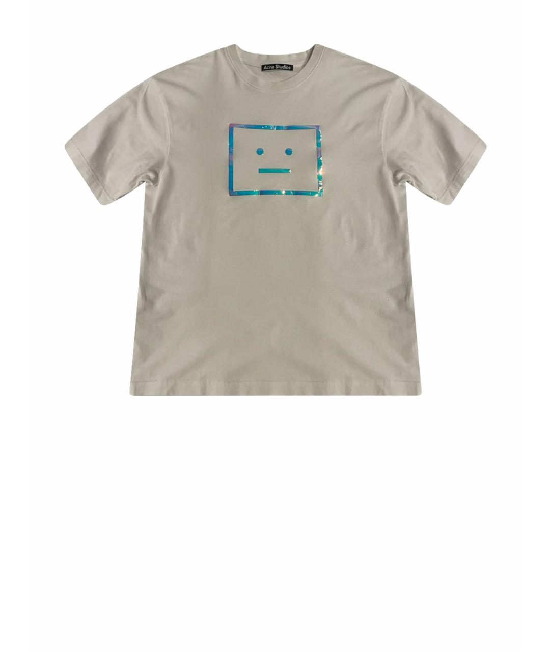 ACNE STUDIOS Белая хлопковая футболка, фото 1