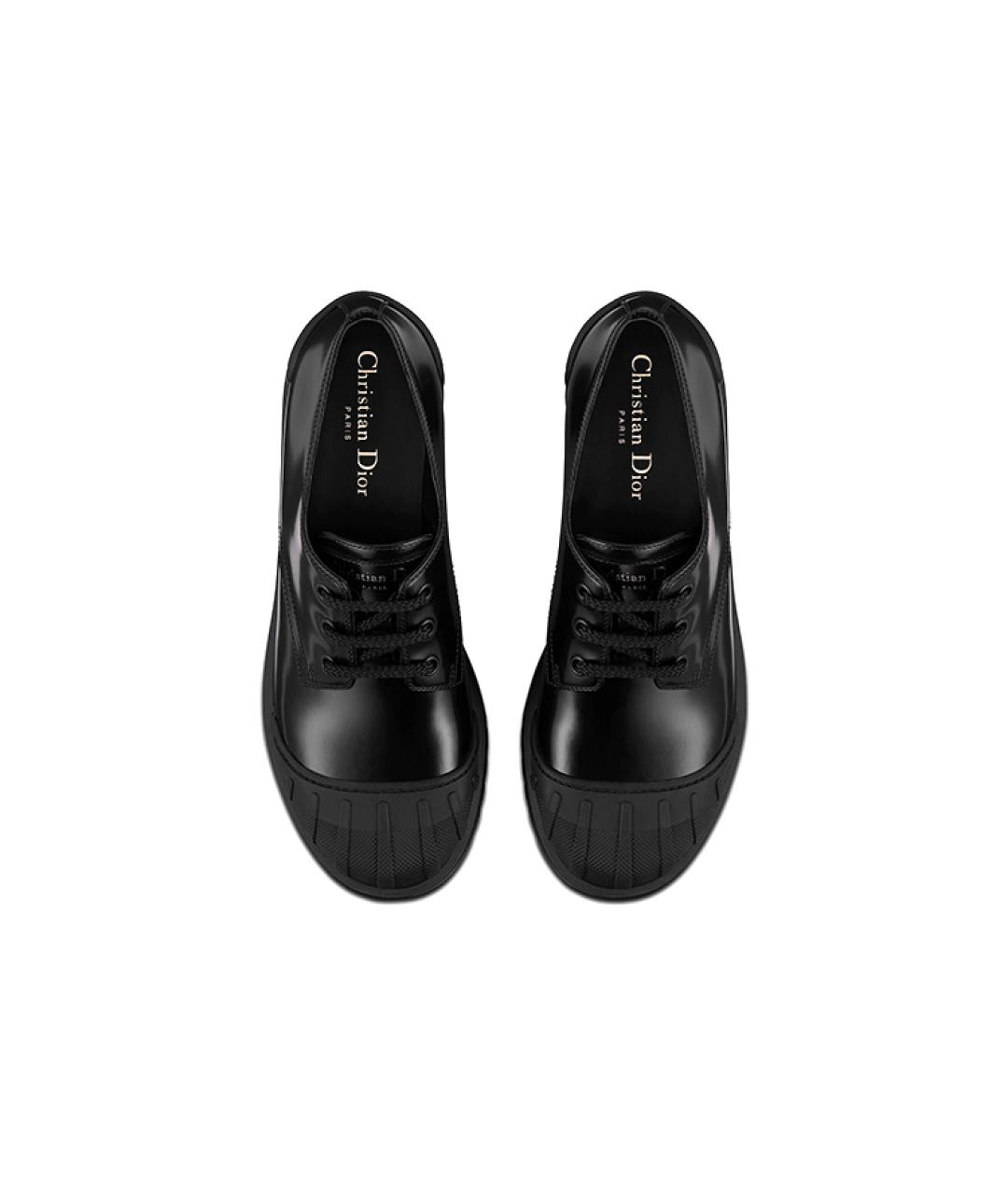 CHRISTIAN DIOR Черные кожаные ботинки, фото 5