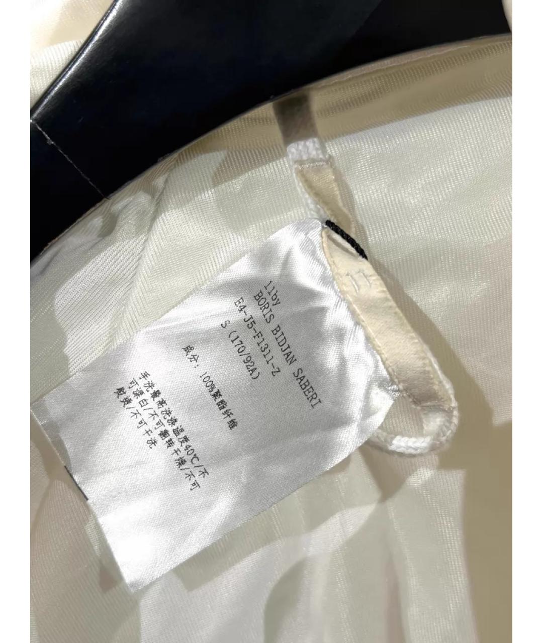 11 BY BORIS BIDJAN SABERI Белая синтетическая куртка, фото 8