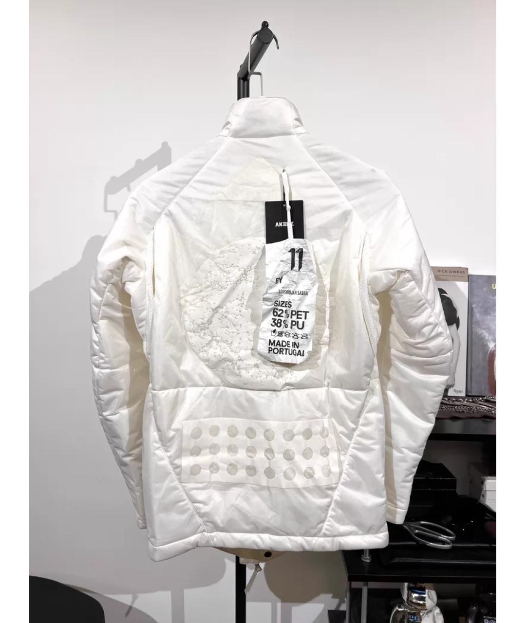 11 BY BORIS BIDJAN SABERI Белая синтетическая куртка, фото 9